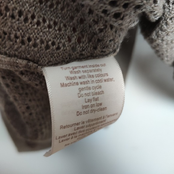 Seduction Open Front Cardigan with Vertical Ribbing Shawl Style Collar Small - Picture 7 of 10